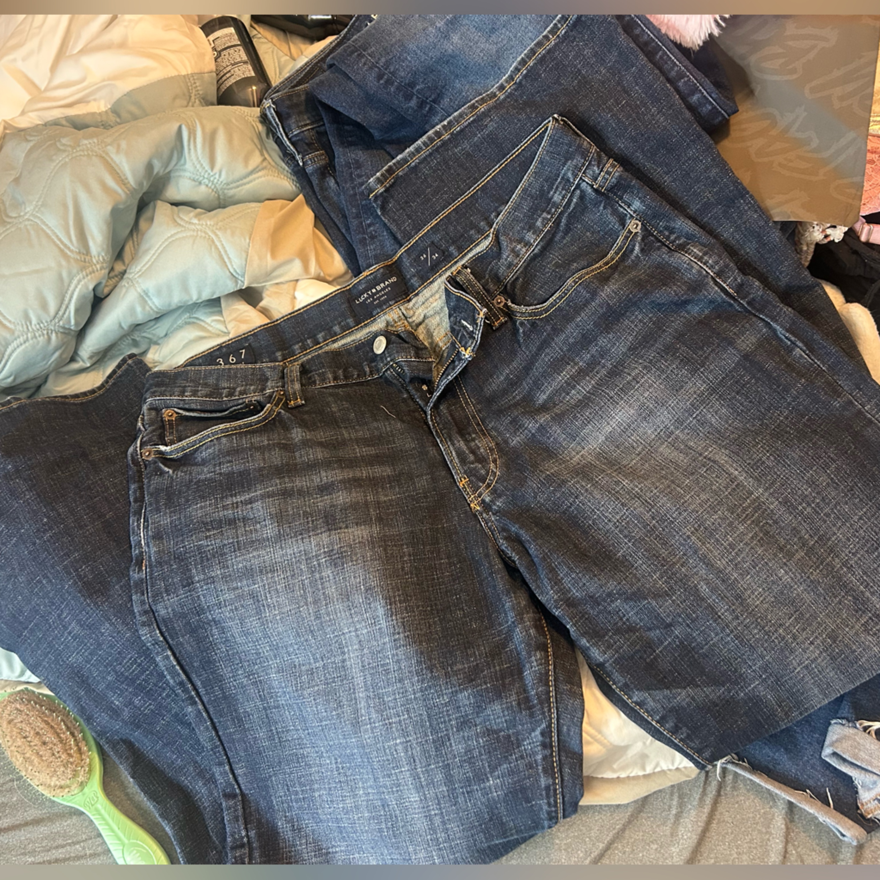 Lucky Brand Mens Indigo Relaxed Fit Jeans